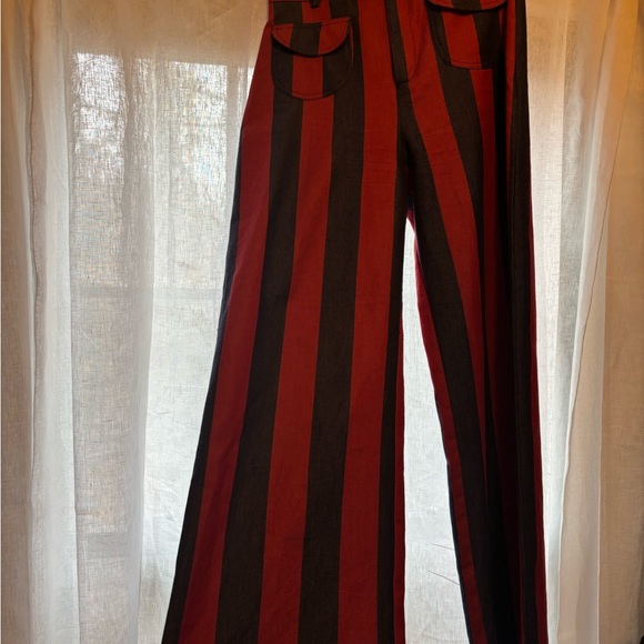 Striped Red and Blue Pants by La Veste. Worn once! - Picture 3 of 6